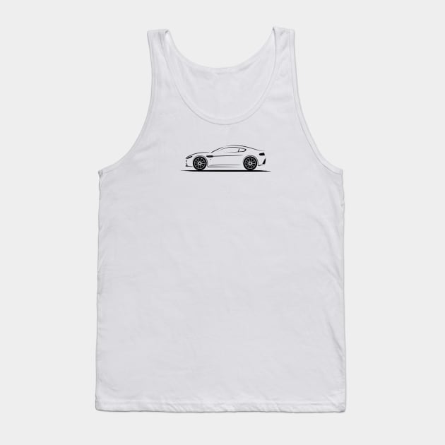 Aston Martin Vantage 2014 Black Tank Top by PauHanaDesign